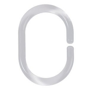 Spirella Douchegordijnringen Crystal 12 Stuks Wit