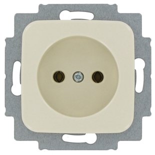 Busch Jaeger Inbouwstopcontact Si Reflex Ongeaard 1-polig Crème Ip20