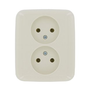 Busch Jaeger Inbouwstopcontact Si Reflex Ongeaard 2-polig Crème Ip20