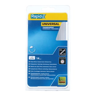 Rapid Universele Lijmsticks Transparant Ø12x190mm 14st