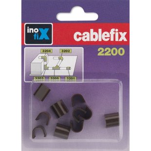Cablefix Verbindingsset Kabelgoot 5mm Bruin 10st.