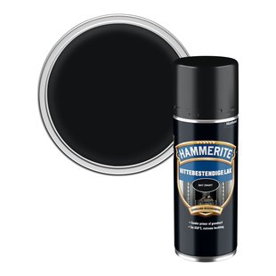 Hammerite Hittebestendige Lak Matzwart 400ml