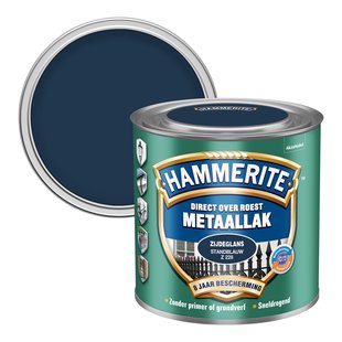 Hammerite Metaalverf Zijdeglans Standblauw 250ml