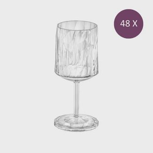 Koziol Wijnglas, 300 ml, thermoplastic - Grijs - Koziol Club No. 4 (48 stuks)