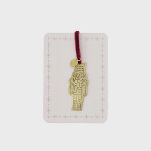 Zusss kersthanger notenkraker - metaal - goud