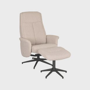 LABEL51 relaxfauteuil + hocker Bergen