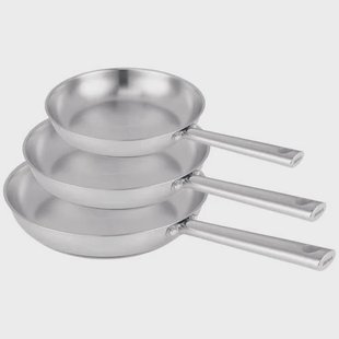 Beka Steelpannenset Cicla 3-delig (Ø 16, 18 & 20 cm) – RVS, PFAS-vrij