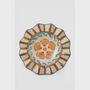 Sissy-Boy ruffle schaal met schelpen (30 x 17,5 cm)