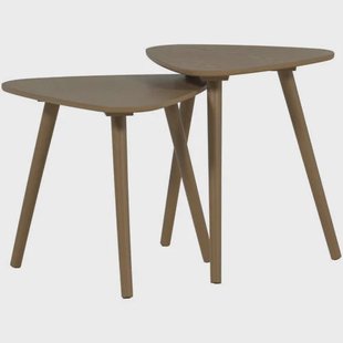 WOOOD bijzettafel (set van 2) Nila