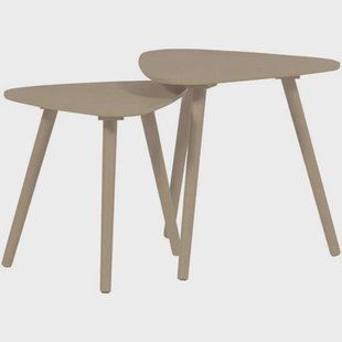 WOOOD bijzettafel (set van 2) Nila