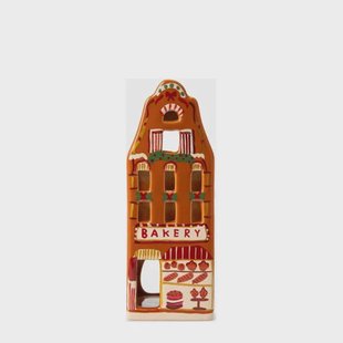 Sissy-Boy waxinelichthouder huisje bakkerij (18x6x7 cm)