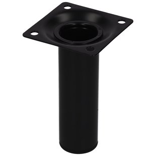 Duraline Meubelpoot Rond Staal 3x10cm Zwart