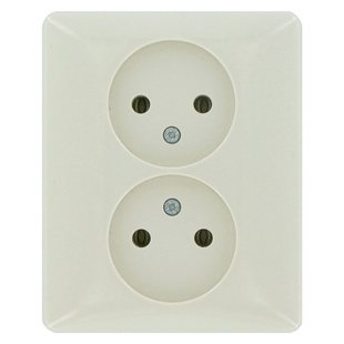 Peha Inbouwstopcontact Standaard Ongeaard 2-polig Crème Ip20
