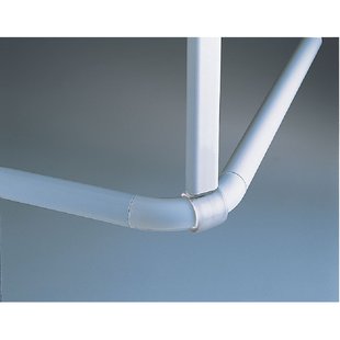 Spirella Douchestang Plafondsteun 60cm Wit