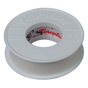 Isolatietape 15mmx10m Wit 2st.