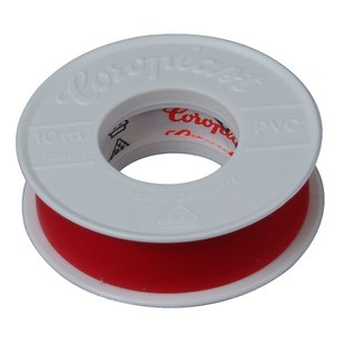 Isolatietape 15mmx10m Rood 2st.