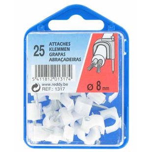 Reddy Clips 8mm Wit 25st.