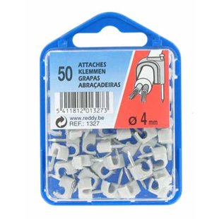 Reddy Clips 4mm Grijs 50st.