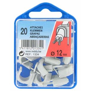 Reddy Clips 12mm Grijs 20st.