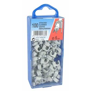 Reddy Clips 6mm Grijs 100st.