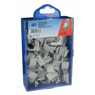 Reddy Clips 20mm Grijs 40st.