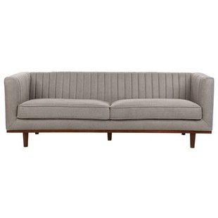 Beliani - SKAULE - Driezitsbank - Lichtbruin - Polyester