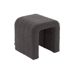 Goossens Hocker Ebba in boucle antraciet