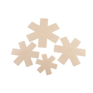 Hunter pannenbeschermers - set 4 stuks - beige
