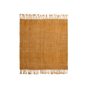 Boho&me Jute vloerkleed vierkant - Chunky goud|naturel - 150x150 cm