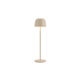 QAZQA Tafellamp beige incl. LED oplaadbaar met laadstation IP65 -
