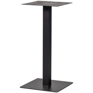 WOOOD Bistro Vierkante Bartafel Poot - Metaal - Zwart- 105x50x50