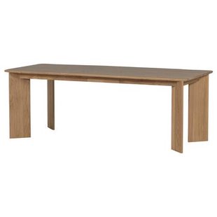 WOOOD Tablo Eettafel Afgerond DL 200 cm - Eikenhout - Transparant