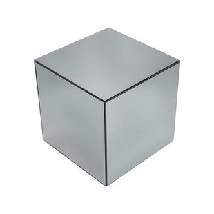 sweeek - Bijzettafel kubus spiegelglas 35cm
