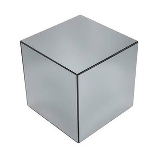 sweeek - Bijzettafel kubus spiegelglas 40cm