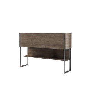 Giga Meubel - Dressoir Walnoot|Zilver - 120x30x80cm - Luxe