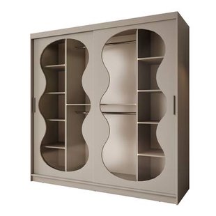 Meubella - Kledingkast Bunaro - Beige - 200 cm