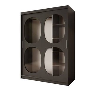 Meubella - Kledingkast Bravanti - Zwart - 150 cm