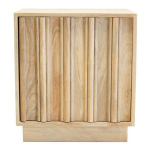 Giga Meubel - Nachtkastje Naturel Mangohout - 50x40x55cm - Nika