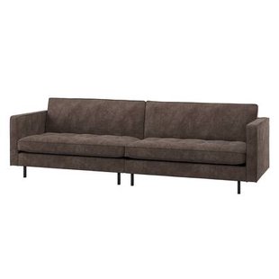 WOOOD Rodeo Classic 3-Zits Bank - Ribstof - Bruin - 83x275x88