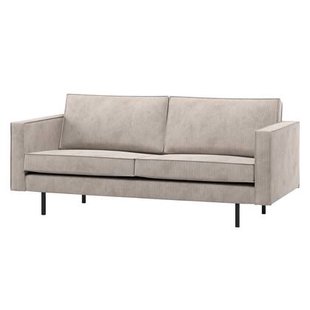 WOOOD Rodeo Zits Bank - Ribstof - Ecru - 85x190x86