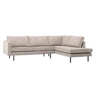 WOOOD Rodeo Hoekbank Rechts - Ribstof - Ecru - 85x266x213