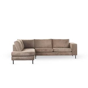 Giga Meubel - Hoekbank 3-Zits Taupe - Links - 265x208x81cm - Lord