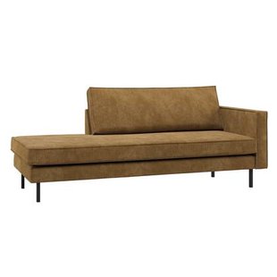 WOOOD Rodeo Daybed Rechts - Ribstof - Honinggeel - 85x203x86