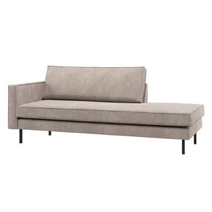 WOOOD Rodeo Daybed Links - Ribstof - Donkerzand - 85x203x86