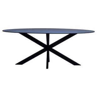 Giga Meubel - Eettafel Zwart Fenix Metaal - 200x90x76cm - Harper