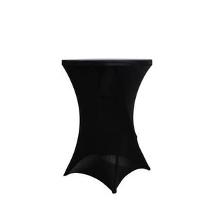 Giga Meubel - Statafelrok Zwart 80cm - Polyester - Mike