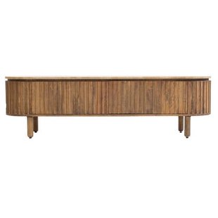 Giga Meubel - Tv-Meubel Bruin Mangohout Travertin - 175x40x50cm - Myra