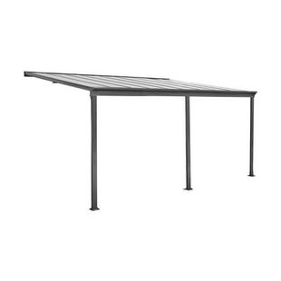 sweeek - Aanleun aluminium pergola 3x5m met goot