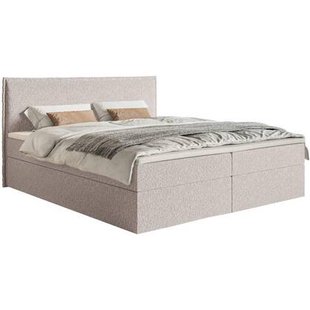 NADUVI Collection Boxspring Esmay chenille met opbergruimte en topper