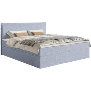 NADUVI Collection Boxspring Esmay chenille met opbergruimte en topper